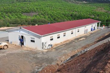 Modular Kitchen and Dining Hall Design