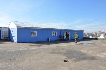 Modular Kitchen and Dining Hall Inside