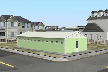 97 m² Przemysłowy prysznic i toaleta