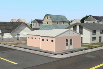 62 m² Przemysłowy prysznic i toaleta