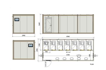 KWD 701 Toaleta Kontener