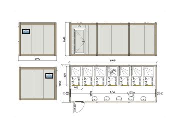 KWD 702 Prysznic Kontener