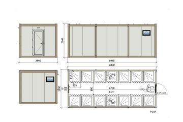 KWD 141 300X700 Prysznic Kontener